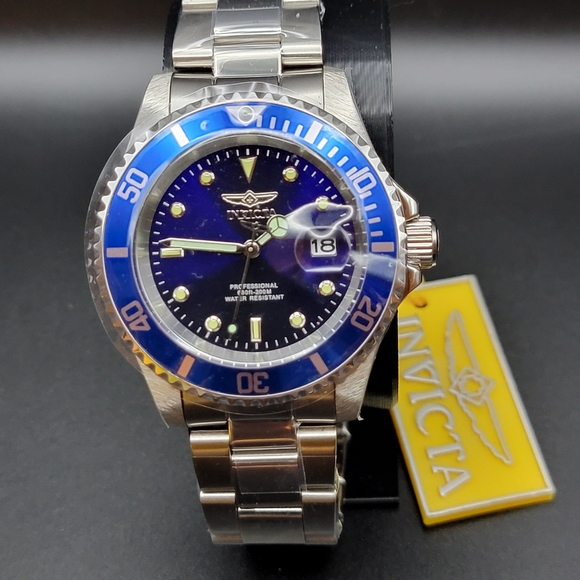 Invicta Other - NEW 26971 Invicta Pro Diver Men's Quartz Watch - 40mm Blue Bezel Purple Dial